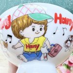 画像6: SHUNZAN CHINA Danling hany 子供茶碗　わんこと一緒♪ (6)