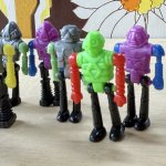 画像3: ★グリコのオマケのような小さなロボット人形3個セット　3色アソート (3)