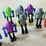 画像5: ★グリコのオマケのような小さなロボット人形3個セット　3色アソート (5)