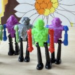 画像1: ★グリコのオマケのような小さなロボット人形3個セット　3色アソート (1)