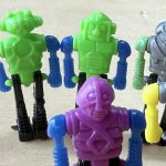 画像8: ★グリコのオマケのような小さなロボット人形3個セット　3色アソート (8)