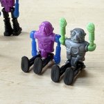 画像9: ★グリコのオマケのような小さなロボット人形3個セット　3色アソート (9)
