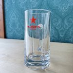 画像1: サッポロビール　SHINCE1786　大きいビールグラス　ジョッキ　レッド (1)