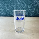 画像1: アサヒビール　ASAHI　BEER　ノベルティグラス　スリムタイプ　ブルーラベル (1)