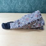 画像6: 梅雨の季節に便利なhäpihäpi handmade ねじりヘアターバン　ヘアバンド　カチューム　綿ビエラモダン柄 (6)