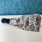 画像4: 梅雨の季節に便利なhäpihäpi handmade ねじりヘアターバン　ヘアバンド　カチューム　綿ビエラモダン柄 (4)