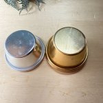 画像4: vintage　アルミカップ　プリン型　6個セット　ゴールド＆シルバー　 (4)