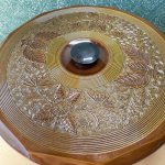 画像2: 和だけどオリエンタルな蓋のお櫃　おひつ　しゃもじ付き (2)
