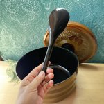 画像4: 和だけどオリエンタルな蓋のお櫃　おひつ　しゃもじ付き (4)