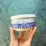 画像4: 蓋付き保存容器　ブルーフラワー　青い花柄　1個 (4)