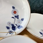 画像3: オールド深川　FUKAGAWA 　菊　花　皿　18cm　2枚or3枚 (3)