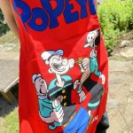 画像6: ポパイ　Popeye　エプロン　大人サイズ　赤　未使用 (6)