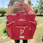 画像1: ピンクハウス　pinkHouse　vintage　マザーズバッグ　赤チェック　ビッグトートバッグ (1)