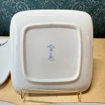 画像7: fukagawa　深川製磁　宮内庁ご用達　角皿5枚揃え　水仙 (7)