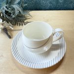 画像2: HOYA　newivory　カップ＆ソーサー　モダングレー　 (2)