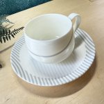 画像3: HOYA　newivory　カップ＆ソーサー　モダングレー　 (3)