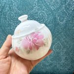 画像4: NIKKO　ニッコー　シュガーポット　boneChina　ピンクフラワー　 (4)