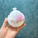 画像8: NIKKO　ニッコー　シュガーポット　boneChina　ピンクフラワー　 (8)