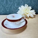画像1: NIKKO　boneChina　カップ＆ソーサー　すみれ (1)