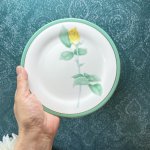 画像6: 香蘭社　ブライトローズ　17cmプレート皿　薔薇　花　3枚セット (6)