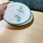 画像7: 香蘭社　ブライトローズ　17cmプレート皿　薔薇　花　3枚セット (7)