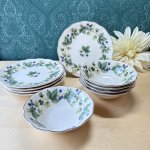 画像1: NIKKO　ニッコー　テーブルウェア　wildberry　貴重なデッドストック　サラダボウル＆ケーキ皿(パン)セット　 (1)