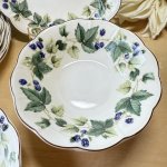 画像2: NIKKO　ニッコー　テーブルウェア　wildberry　貴重なデッドストック　サラダボウル＆ケーキ皿(パン)セット　 (2)