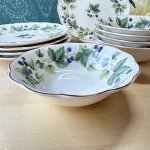 画像3: NIKKO　ニッコー　テーブルウェア　wildberry　貴重なデッドストック　サラダボウル＆ケーキ皿(パン)セット　 (3)