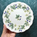 画像6: NIKKO　ニッコー　テーブルウェア　wildberry　貴重なデッドストック　サラダボウル＆ケーキ皿(パン)セット　 (6)