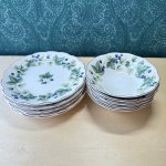 画像11: NIKKO　ニッコー　テーブルウェア　wildberry　貴重なデッドストック　サラダボウル＆ケーキ皿(パン)セット　 (11)