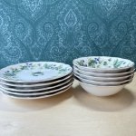 画像12: NIKKO　ニッコー　テーブルウェア　wildberry　貴重なデッドストック　サラダボウル＆ケーキ皿(パン)セット　 (12)