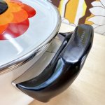 画像4: マルビシ　ホーローウェア　花柄両手鍋　レトロポップオレンジ　18cm2ℓ (4)