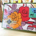 画像5: 昭和レトロな花柄のタオルケット　レトロポップ　ローズ　薔薇　シングルサイズ (5)