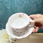 画像3: NIKKO　ニッコー　doublephoenix　ピオニール　ティーカップ＆ソーサー　ピンク系花柄　 (3)