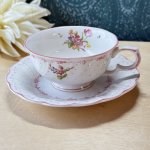 画像6: NIKKO　ニッコー　doublephoenix　ピオニール　ティーカップ＆ソーサー　ピンク系花柄　 (6)