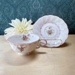 画像7: NIKKO　ニッコー　doublephoenix　ピオニール　ティーカップ＆ソーサー　ピンク系花柄　 (7)