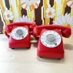 画像4: 昔のおもちゃの電話？　赤電話　Bell hone　2個セット (4)
