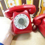 画像14: 昔のおもちゃの電話？　赤電話　Bell hone　2個セット (14)