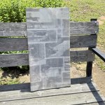 画像1: レトロ包装紙　フランスっぽい人物の画　1枚〜 (1)