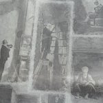 画像4: レトロ包装紙　フランスっぽい人物の画　1枚〜 (4)