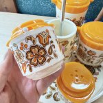 画像6: ワールド印　花柄　アカシア 　箸立て付きカスターセット　調味料入れ　各カラー (6)