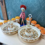 画像12: ワールド印　花柄　アカシア 　箸立て付きカスターセット　調味料入れ　各カラー (12)