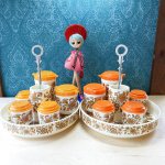 画像15: ワールド印　花柄　アカシア 　箸立て付きカスターセット　調味料入れ　各カラー (15)