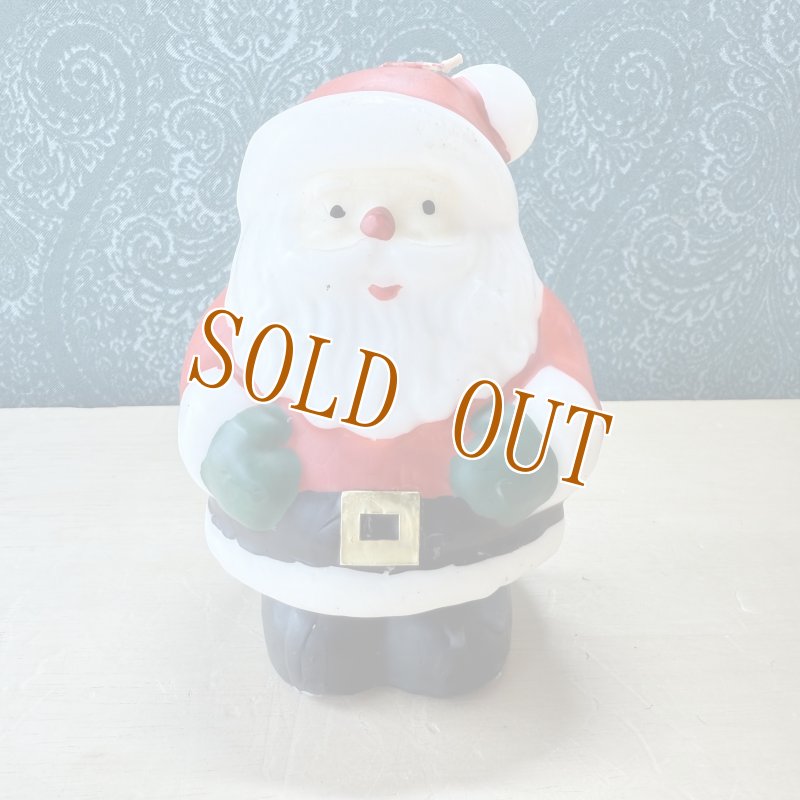 画像1: クリスマスグッズ　サンタさんのキャンドル　蝋燭　昭和レトロ (1)