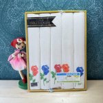 画像1: リビングセット　ふきん　薔薇　花柄　5枚セット (1)