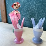 画像3: 姫フォークスタンドセット　ピンク　ブルー　各種 (3)