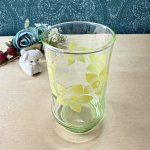 画像3: 佐々木ガラス　Loveiy10　タンブラーグラス　ロビン　グリーン　花柄　G547 (3)
