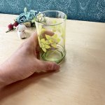 画像7: 佐々木ガラス　Loveiy10　タンブラーグラス　ロビン　グリーン　花柄　G547 (7)