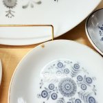 画像3: vintage　plate　modern　gray　ビンテージプレート皿セット　グレー系モチーフ (3)