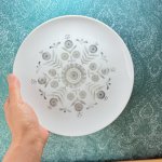 画像7: vintage　plate　modern　gray　ビンテージプレート皿セット　グレー系モチーフ (7)
